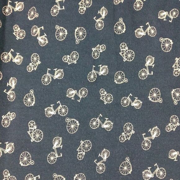 W5 by ANTHROPOLOGIE Blue Short Sleeve T-Shirt Bicycle Print Women's Size Medium - Picture 4 of 5